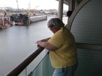 Sue on Balcony